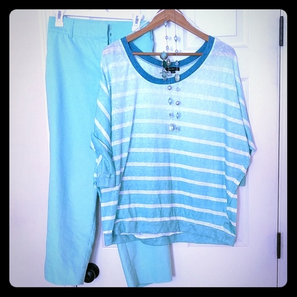 Ombre Aqua Top - Picture 1 of 2